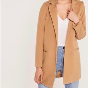 Misguided petite camel coat